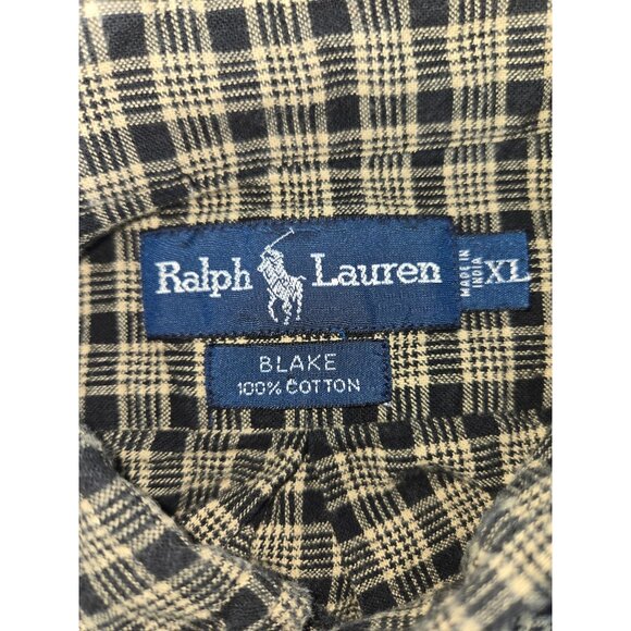Ralph Lauren Blake Mens XL 100% Cotton Plaid Button-Down Shirt - Picture 5 of 7